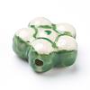 Handmade Porcelain Flower Beads Strands PORC-G006-15B-5