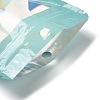 Rectangle Glitter Holographic PVC Resealable Packaging Bags ABAG-P011-01F-01-4