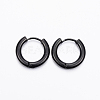 304 Stainless Steel Huggie Hoop Earrings EJEW-F111-16mm-B-1