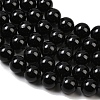 Natural Black Tourmaline Beads Strands G-E444-27-12mm-5