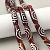 Rice Shape Tibetan Style dZi Beads Strands G-A269-A20-01-1