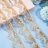 Waved Polyester Lace Trim OCOR-WH0070-14B-4