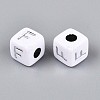 Opaque Acrylic Beads SACR-T035-03F-3