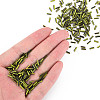 Opaque Colours Two Tone Seed Glass Bugle Beads SEED-T006-02A-04-6