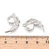 304 Stainless Steel Pendant Cabochon Settings STAS-N114-28P-3