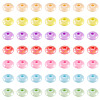350Pcs 7 Colors UV Plating Opaque Acrylic Beads MACR-TA0002-31-2