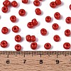 6/0 Baking Paint Glass Round Seed Beads SEED-S036-01C-15-4