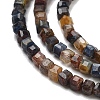 Natural Pietersite Beads Strands G-H042-B10-01-4