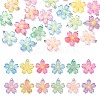 24Pcs 12 Colors Translucent Resin Pendants RESI-CJ0002-50-3