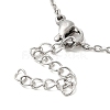 306 Stainless Steel Pendant Necklace for Women NJEW-Q772-01P-04-3