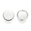 304 Stainless Steel Plain Edge Bezel Cups STAS-E460-10S-6MM-1
