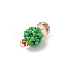 3Pcs 3 Colors Glass Seed Beaded Cactus Pendants PALLOY-MZ00860-5