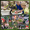 AHADEMAKER 124Pcs 7 Style Mini Resin Figurines DJEW-GA0001-33-7