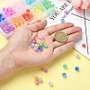 200Ps 10 Colors Transparent Crackle Acrylic Beads CACR-YW0001-5