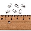 304 Stainless Steel Fold Over Crimp Cord Ends X-STAS-M009-01B-3