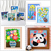DIY Children Wood Decoration Clay Picture Frame WOOD-WH20008-07H-4