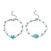 2Pcs 2 Styles Shell Beaded Bracelets BJEW-TA00586-01-2