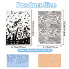 2Pcs 2 Styles Plastic Embossing Folders DIY-CP0008-89-2