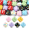 40Pcs 8 Colors Opaque Acrylic Beads OACR-CJ0002-76-1