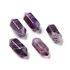 Natural Amethyst Double Terminal Pointed Pendants G-C007-02A-08-1