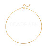 304 Stainless Steel Torques Necklaces NJEW-N061-01G-1