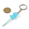 Resin Bear Lollipop Pendant Keychain KEYC-JKC00522-02-3