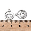 Non-Tarnish 304 Stainless Steel Charms STAS-Q303-08P-3