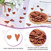 200Pcs 2 Styles Wood Buttons FIND-GO0001-91-5