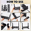3-Tier MDF Wall Mounted Sword Katana Holder Stands ODIS-WH0030-269B-4