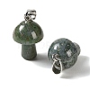 Natural Moss Agate Pendants GG-CBAA0EE-05P-06-2