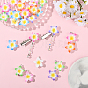 28Pcs 7 Colors Baking Paint Opaque Resin Pendants FIND-SC0019-45-5