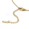 Tiger with Bowknot Light Gold Brass Micro Pave Cubic Zirconia Pendant Necklaces NJEW-E105-22KCG-3