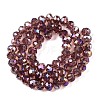 Electroplate Glass Beads Strands EGLA-A044-T8mm-B13-3