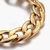 Ion Plating(IP) 304 Stainless Steel Curb Chain Bracelets BJEW-L634-05D-G-2