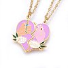 304 Stainless Steel Pendant Necklaces NJEW-O104-13-2