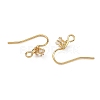 SHEGRACE Brass Pave Cubic Zirconia Earring Findings XGRQ4S971-739G-2