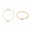 Brass Linking Rings KK-Y003-03L-G-2