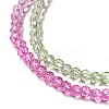 Transparent Gradient Color Glass Beads Strands X1-GLAA-H021-01B-01-3