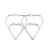 201 Stainless Steel Hoop Earrings EJEW-A052-23D-1