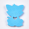 Food Grade Eco-Friendly Silicone Kitten Cabochons SIL-T052-08E-2