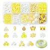 DIY Round Acrylic & Glass Beads Bracelets Jewelry Kits DIY-FS0006-29E-1
