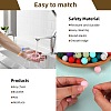 80Pcs Round Silicone Focal Beads SIL-SZ0001-24-17-4