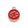 Alloy Enamel Pendants ENAM-S124-01A-07D-2