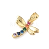 Brass Micro Pave Colorful Cubic Zirconia Pendants X-CU-CBA5CBE-02G-2