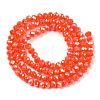 Electroplate Glass Beads Strands EGLA-A034-P1mm-B23-2