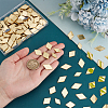 300Pcs 3 Styles Rhombus Acrylic Mirror Sew on Rhinestone FIND-PH0020-08C-5
