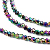 Transparent Electroplate Glass Beads Strands EGLA-A039-T2mm-UA02-3
