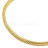 2.5mm Rack Plating Heart Brass European Style Round Snake Chain Bracelets for Jewelry Making BJEW-B106-17G-2