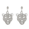 Alloy Rhinestone Dangle Stud Earrings FS-WG75FBE-02-1