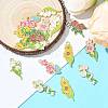 16Pcs 8 Styles Alloy Enamel Pendants ENAM-FS0003-93-6